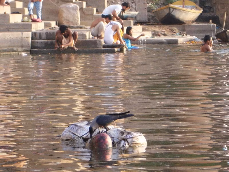 7. Sông Hằng, Ấn Độ: Sử thi Ấn Độ "Ramayana" kể, vùng nước của dòng sông thiêng Ganges với sức mạnh mang lại sự sống cho người chết và thoát khỏi bệnh tật. Thật không may, thực tế khác xa với những huyền thoại. Dòng sông nổi tiếng này của Ấn Độ được đưa vào danh sách các vùng nước bị ô nhiễm nhiều nhất trên thế giới. Chất thải của nhiều nhà máy và các thành phố đông đúc đã khiến số lượng vi khuẩn enterobacteria trong đó cao gấp 120 lần so với bình thường, dẫn đến các bệnh truyền nhiễm và gây ra cái chết cho hàng ngàn người mỗi năm. Ngoài ra, nghi thức thủy táng ở Varanasi cũng góp phần cản trở việc làm sạch dòng sông thiêng này.
