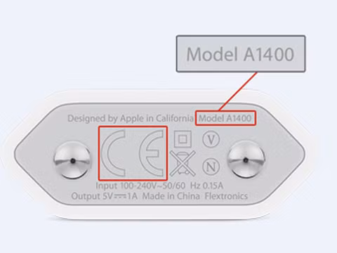 Sạc mới "Model A1400" không lỗi.