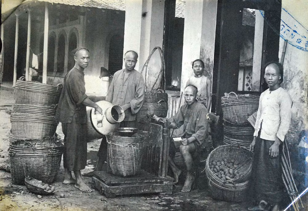 Những người buôn rau ở chợ Gò Vấp.