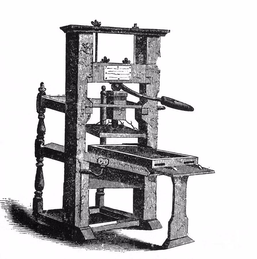 Một trong những phát minh quan trọng nhất trong lịch sử là máy in của Gutenberg, ra đời vào thế kỷ 15. Phát minh này đã tạo nên cuộc cách mạng trong ngành in ấn của thế giới.