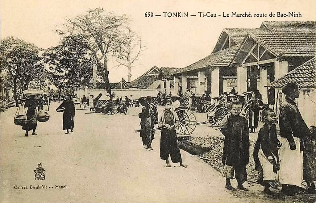 Chợ Thị Cầu của thị xã Bắc Ninh. Ảnh tư liệu.