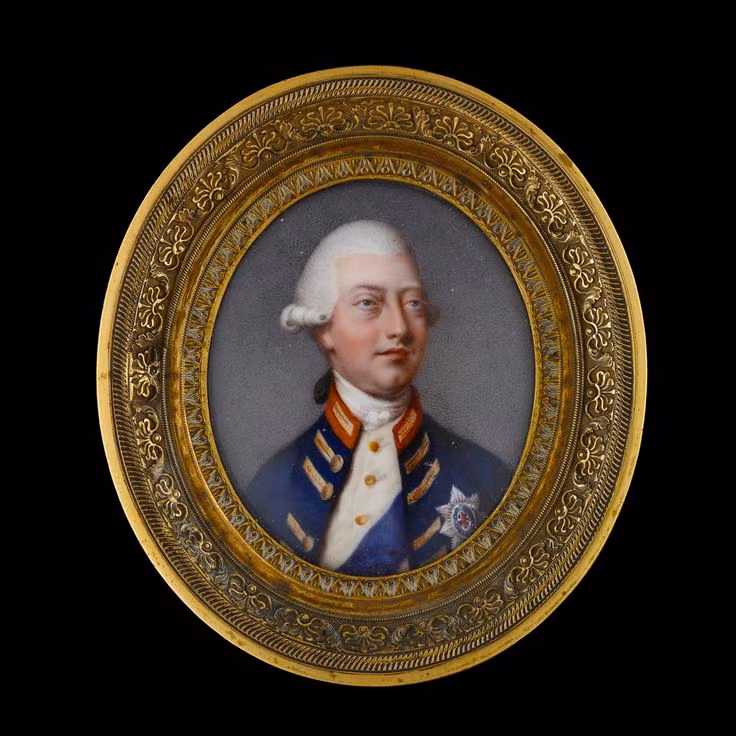  8. Vua George III (1738 - 1820, Anh). George III đã phải chịu đựng nhiều đợt mất trí nghiêm trọng, được cho là do bệnh rối loạn chuyển hóa Porphyria. Những đợt điên loạn này khiến ông mất khả năng cai trị trong thời gian dài và phải giao quyền lại cho quan nhiếp chính. Ảnh: Pinterest.