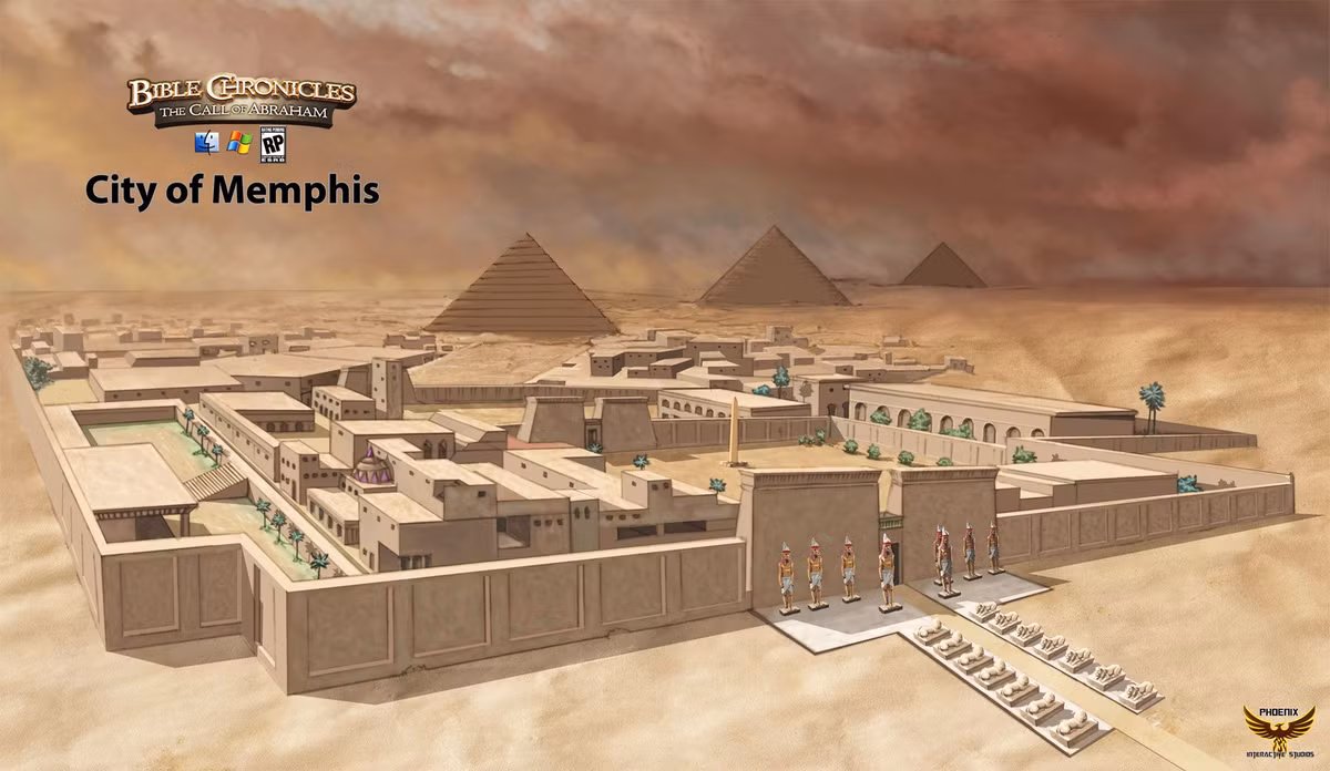  5. Memphis. Năm thành lập: Khoảng 3.100 năm TCN. Vị trí: Ai Cập. Đặc điểm: Memphis là thủ đô đầu tiên của Ai Cập cổ đại, nổi tiếng với các kim tự tháp và các di sản văn hóa, là trung tâm tôn giáo và chính trị quan trọng. Ảnh: Pinterest.