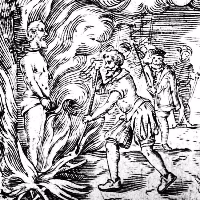  Michael Servetus (1511–1553). Servetus là một bác sĩ, nhà khoa học và nhà thần học, người đã phát hiện ra sự lưu thông máu từ phổi về tim. Tuy nhiên, ông bị buộc tội dị giáo vì những quan điểm về thần bị coi là sai trái. Ông bị thiêu sống ở Geneva. Ảnh: Pinterest.