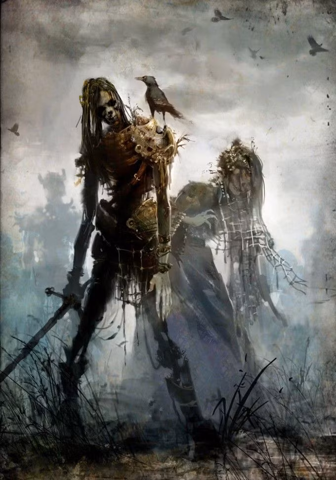 Zombie. Zombie là những xác chết sống lại, đi lang thang với đôi mắt vô hồn và tấn công người sống. Zombie là hiện thân của nỗi sợ hãi về sự sống lại từ cái chết và thường xuất hiện trong các bộ phim kinh dị cũng như lễ hội Halloween. Ảnh: Pinterest.
