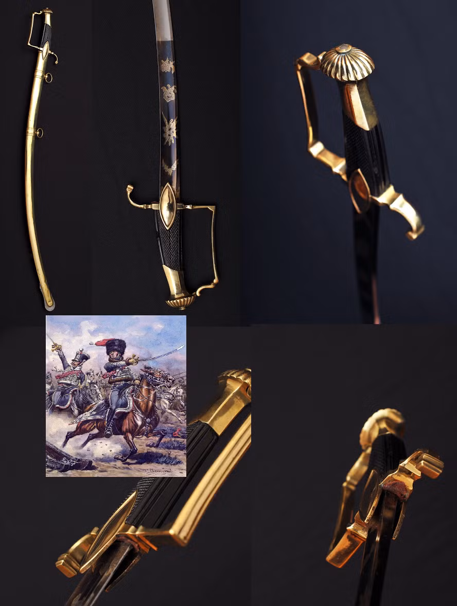  15. Gươm của Napoleon. Chủ nhân: Napoleon Bonaparte (Pháp). Đặc điểm: Thanh gươm của Hoàng đế Napoleon được chạm khắc tinh xảo và sử dụng trong nhiều trận chiến, trở thành biểu tượng quyền lực của một trong những nhà quân sự vĩ đại nhất thế giới. Ảnh: Pinterest.