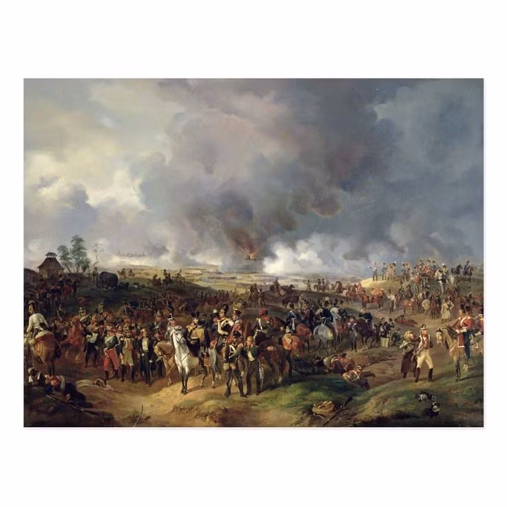  1. Trận Leipzig (1813) (Chiến tranh Liên minh thứ sáu). Quốc gia: Pháp vs. Liên minh Áo, Nga, Phổ và Thụy Điển. Số thương vong: Khoảng 90.000 người. Ý nghĩa: Trận Leipzig đánh dấu thất bại lớn của Napoléon Bonaparte, mở đầu sự suy tàn của Đệ nhất Đế chế Pháp. Ảnh: Pinterest.