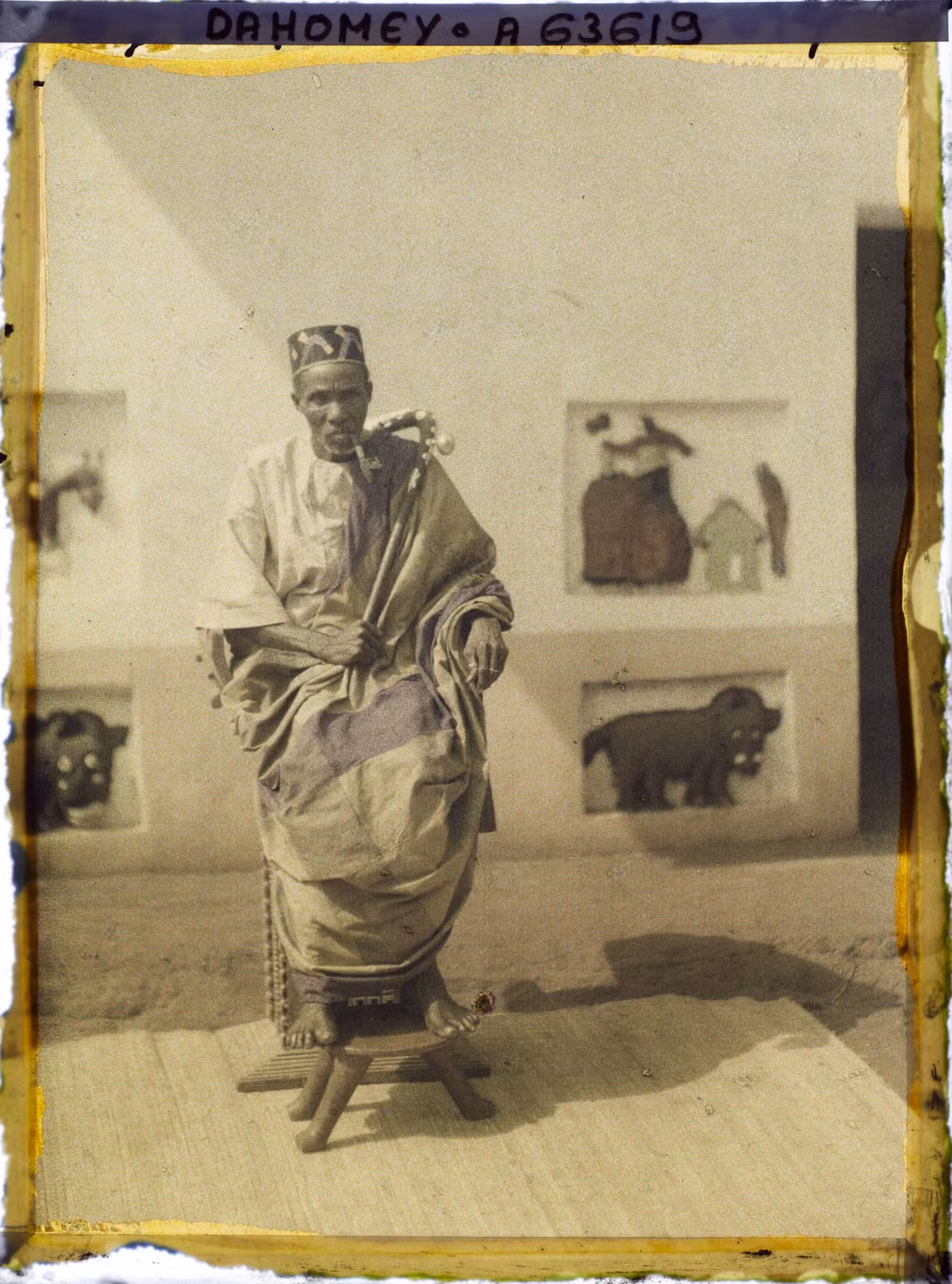 Chân dung Ahovo, anh trai của Béhanzin (1845-1906), vị vua thứ 11 của vương quốc Dahomey.