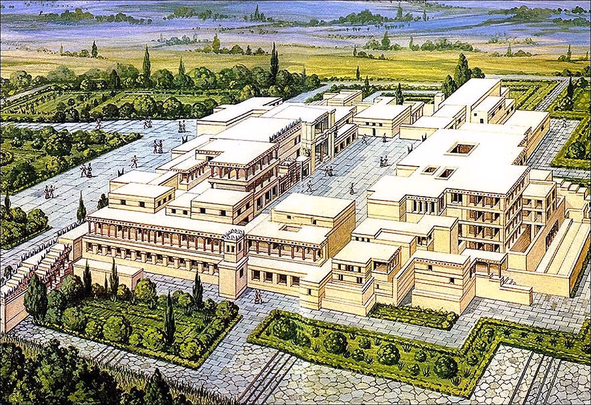 Công trình nổi tiếng nhất của người Minoan là cung điện Knossos, một “mê cung” gắn liền với truyền thuyết về vua Minos, và hiện tại là một Di sản văn hóa thế giới nổi tiếng của Hy Lạp.