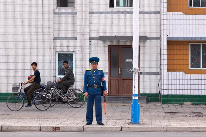 Cảnh đường phố ở Triều Tiên.