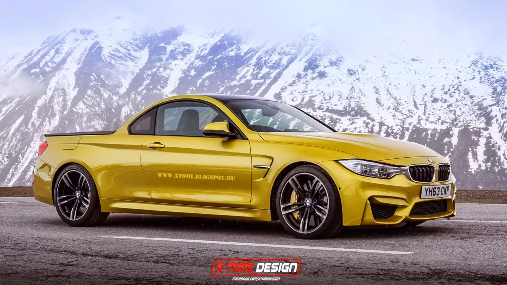 Những nhà thiết kế BMW M4 hẳn sẽ rất sốc khi đứa con tinh thần của mình bỗng “mọc” thêm “đuôi” bán tải.