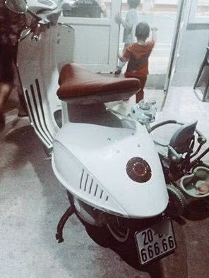 Chiếc Vespa 500 triệu biển siêu đẹp 66666 thể hiện đẳng cấp của một dân chơi ở Thái Nguyên.