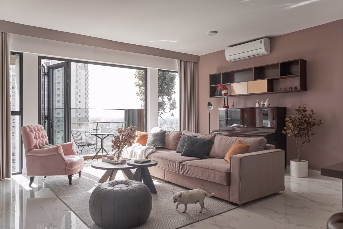 Chiem nguong can ho sac hong lang man 170 m2 tai TP Thu Duc