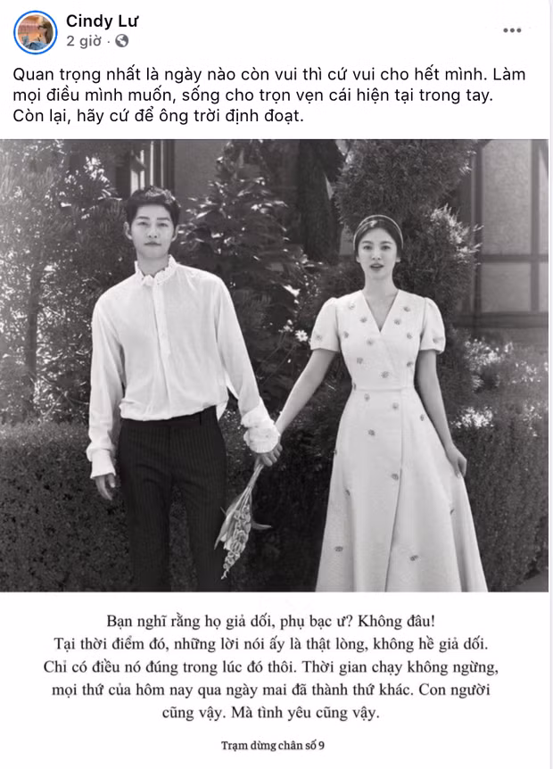 Vo cu Hoai Lam dang anh cap doi Song Song va an y chuyen boi bac