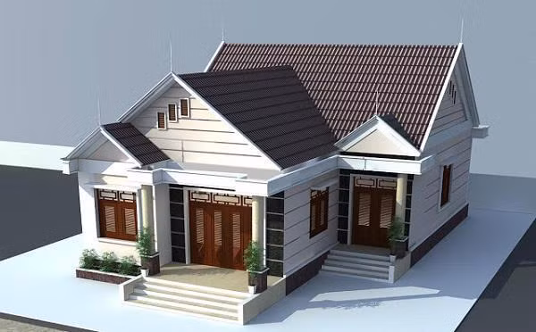 Nếu muốn tăng không gian sử dụng nhưng lại không muốn tốn quá nhiều kinh phí xây dựng, bạn có thể tham khảo mẫu nhà cấp 4 có gác lửng này