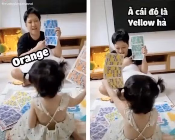 Moi 2 tuoi con gai Truong Giang doc tieng Anh 