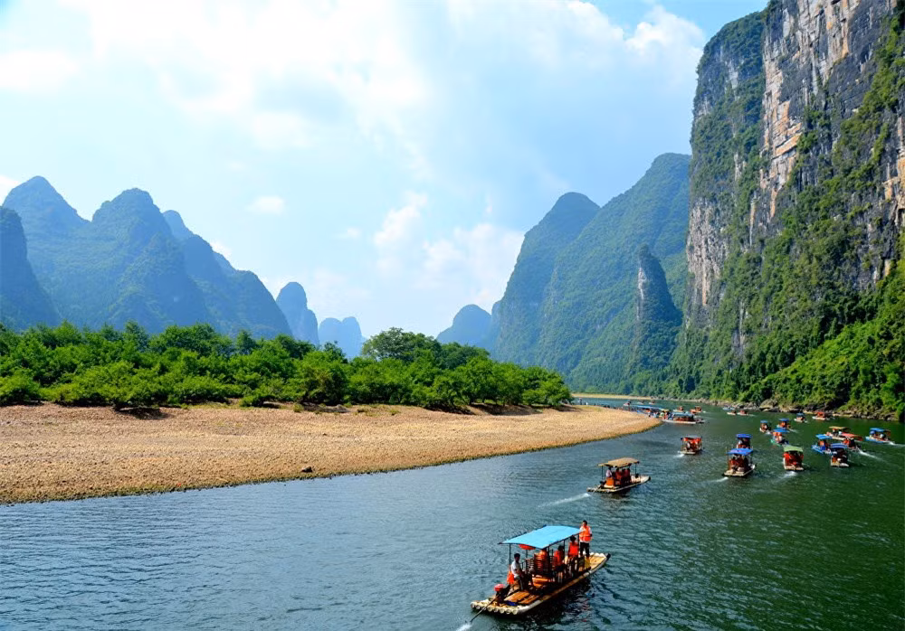 Vườn Quốc gia sông Lijiang ở Quế Lâm, Trung Quốc