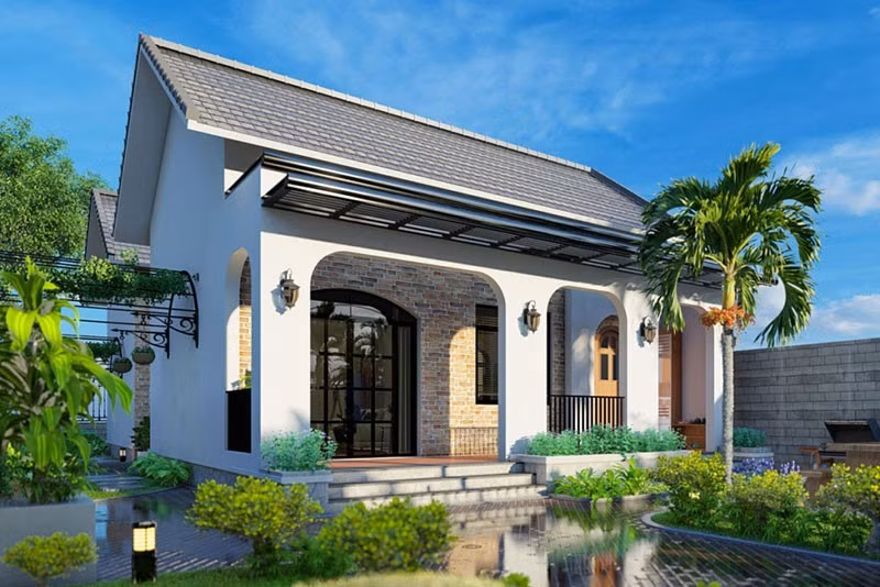 br/> Nếu quỹ đất không lớn, muốn xây dựng sao cho tiết kiệm chi phí nhất thì mẫu nhà vườn cấp 4 thiết kế tối giản luôn là sự lựa chọn phù hợp