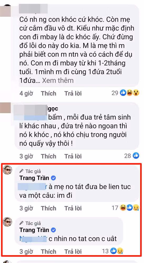 Trang Tran noi dien khi chung kien canh me tat con tren may bay-Hinh-5