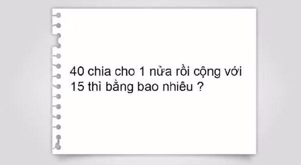 Bai Toan tieu hoc tuong sieu de nhung lai gay nhieu tranh cai