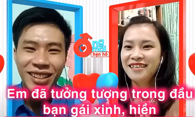 Khi được kết nối trực tiếp, cặp đôi đều có cảm tình dành cho đối phương. Thành Lợi bối rối trước bạn gái xinh, hiền đúng như anh tưởng tượng.