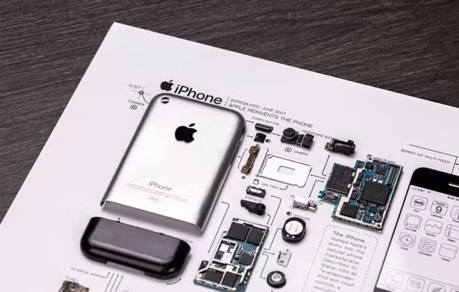 Phiên bản iPhone đầu tiên được đóng khung nghệ thuật - Hình 2 Phien ban iPhone dau tien duoc dong khung nghe thuat-Hinh-2