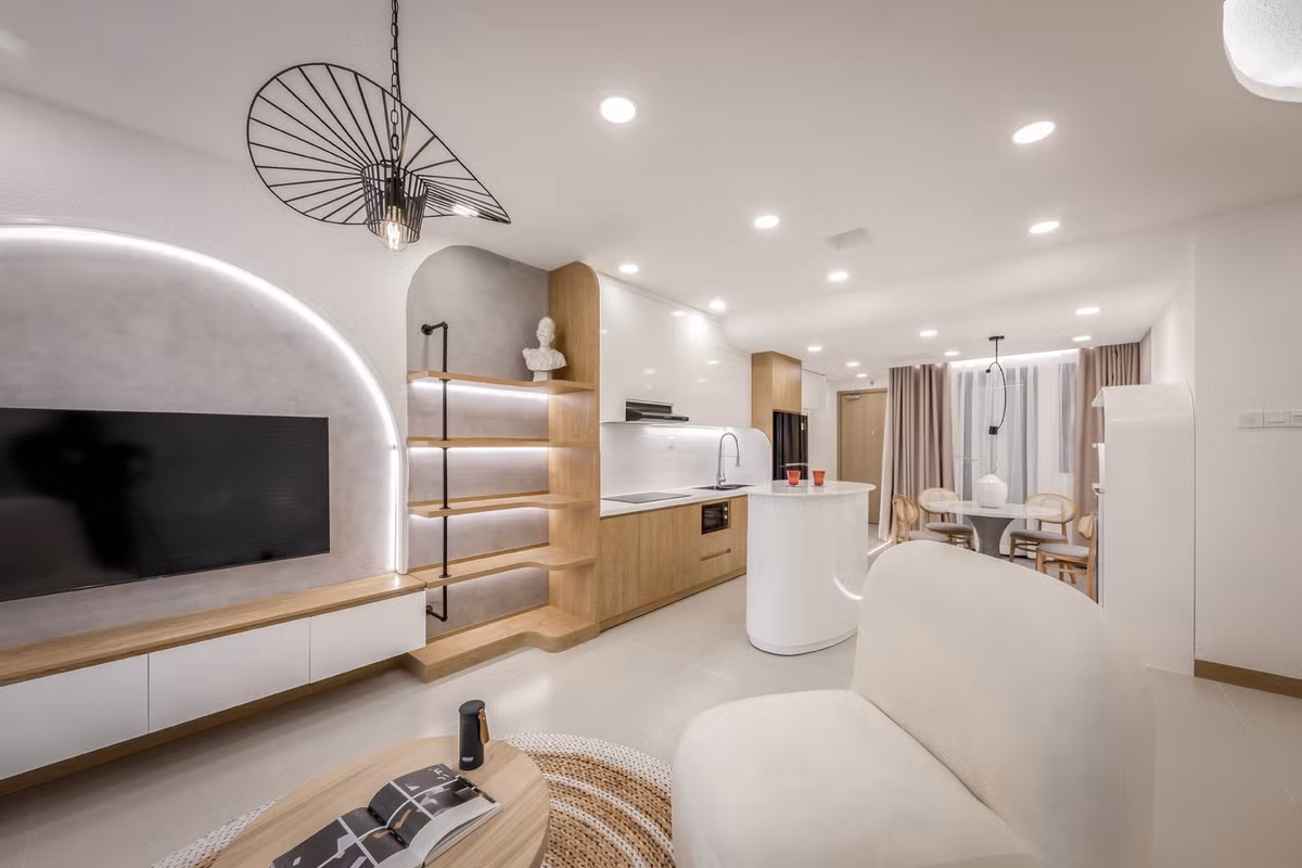 Can ho 70m2 dep nhu mo voi nhung duong cong mem mai-Hinh-3