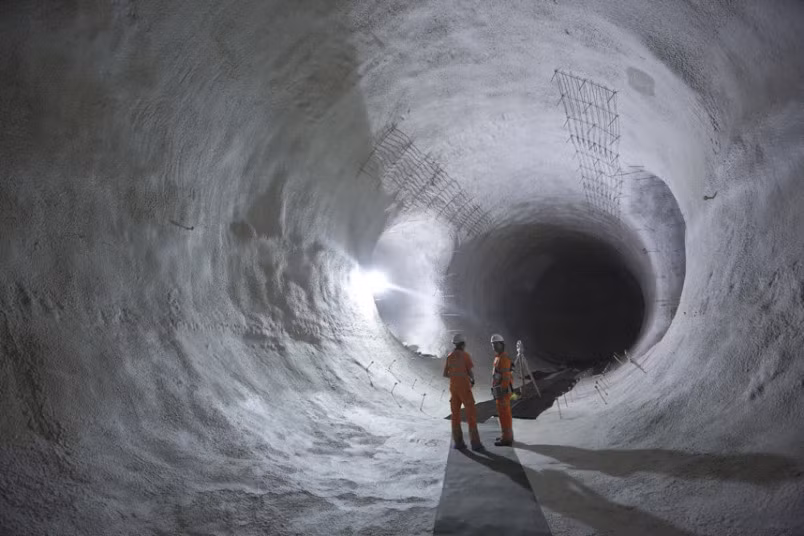 Nhà ga mới tại khu vực Crossrail Bond Street.