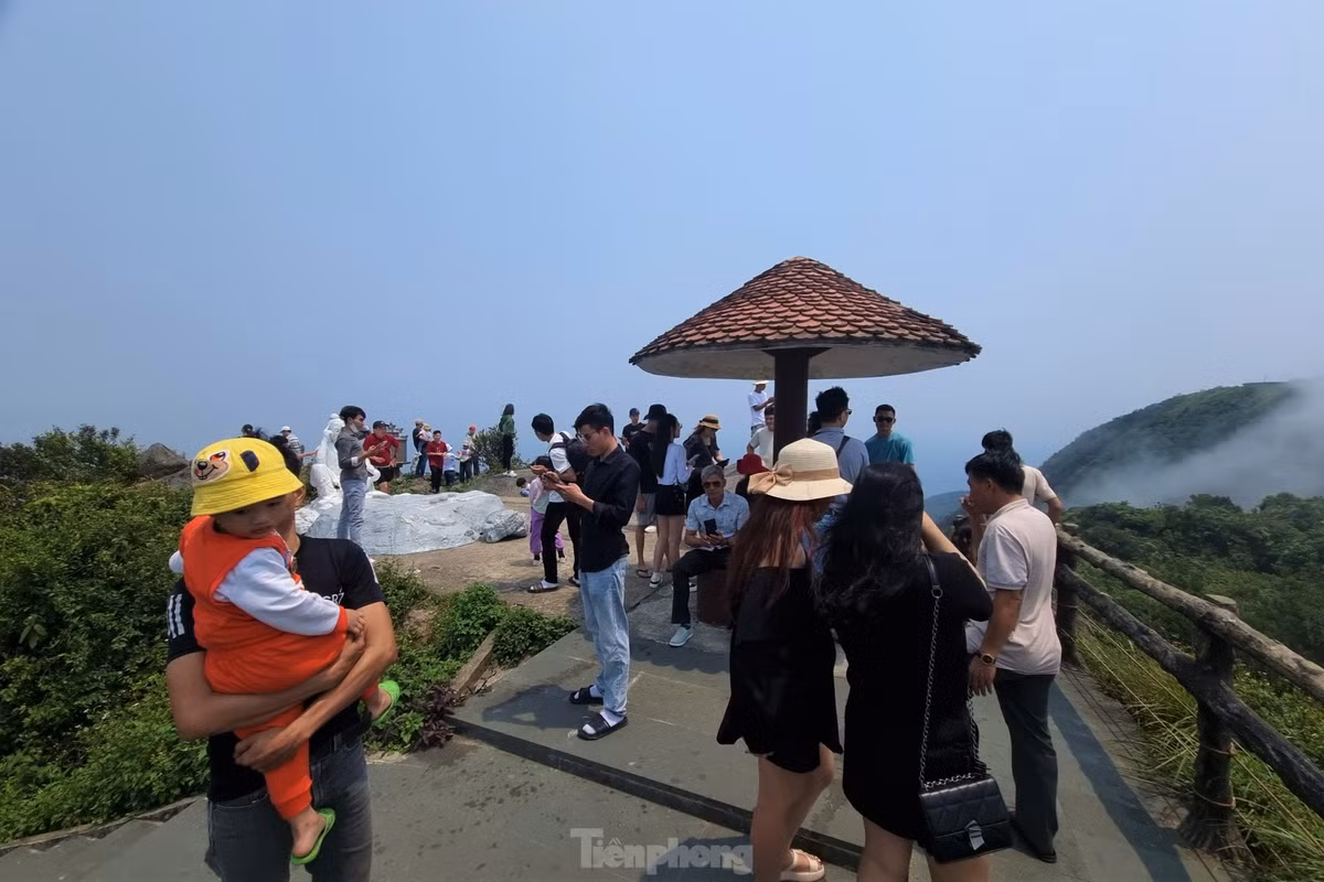 Du khach keo nhau len dinh Ban Co ngam Da Nang-Hinh-10
