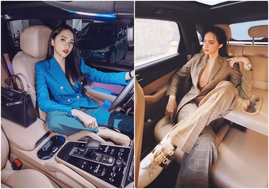 ...đôi lúc lại ''ngầu lòi'' chuẩn phong cách soái tỷ với suit nhưng vẫn gợi cảm không kém.