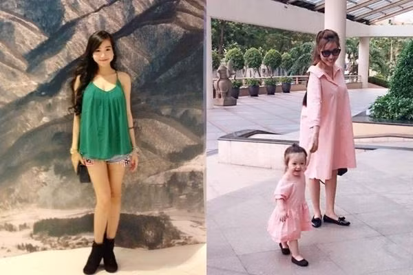 Elly Trần cũng là một trong những mỹ nhân Vbiz giỏi giấu bụng bầu với trang phục có form dáng rộng thùng thình. Chỉ đến khi cô công khai 2 con thì dư luận mới biết người đẹp từng bầu bí.