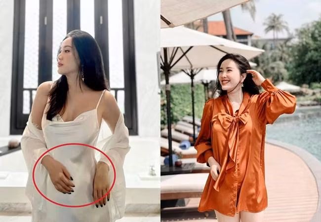 Hình ảnh hiếm hoi "công chúa bong bóng" để lộ vòng 2 lớn, đây cũng là nguồn cơn dấy lên tin đồn cô mang thai hồi đầu năm 2021.