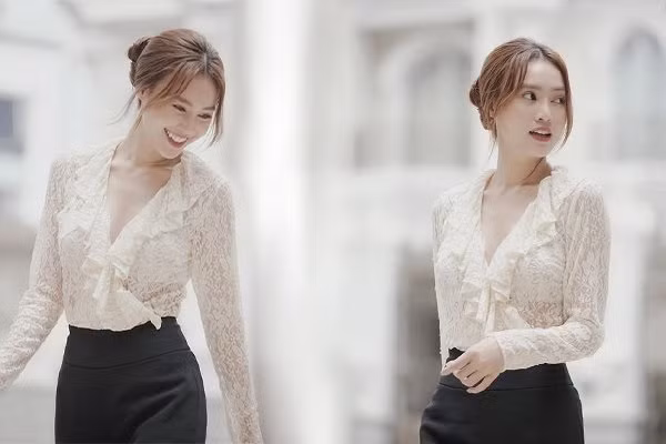 Bóng hồng “Chơi là chạy” nữ tính và dịu dàng trong những bộ đồ tối giản.