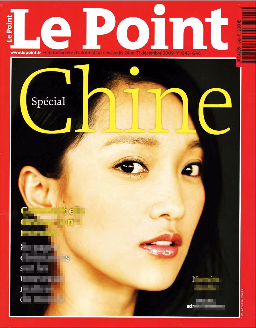 Một trang bìa của tạp chí danh tiếng của Pháp Le Point.