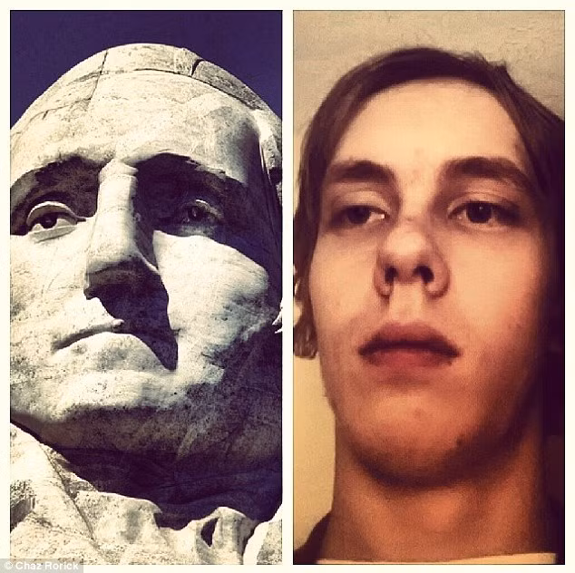 Phiên bản thời trai trẻ của cựu Tổng thống George Washington (trái), người sáng lập ra nước Mỹ.