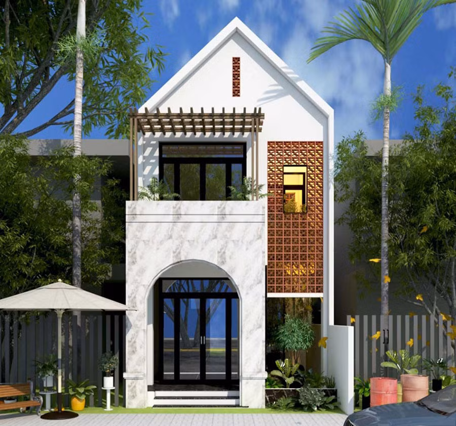 5 mẫu nhà ống 2 tầng nông thôn 400 triệu hiện đại nhất hiện nay - Hình 3 5 mau nha ong 2 tang nong thon 400 trieu hien dai nhat hien nay-Hinh-3