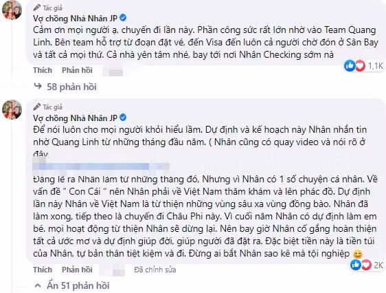 Bi mang ke fame Quang Linh sang chau Phi, ba Nhan Vlog noi gi?-Hinh-7