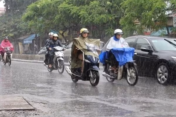 Du bao thoi tiet 27/7, Ha Noi chieu toi co mua rao
