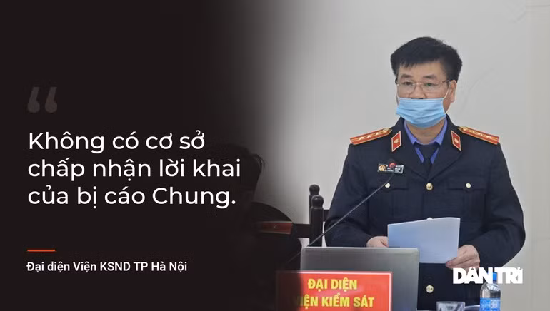 Đại diện Viện KSND TP Hà Nội khẳng định trong bản luận tội các bị cáo.