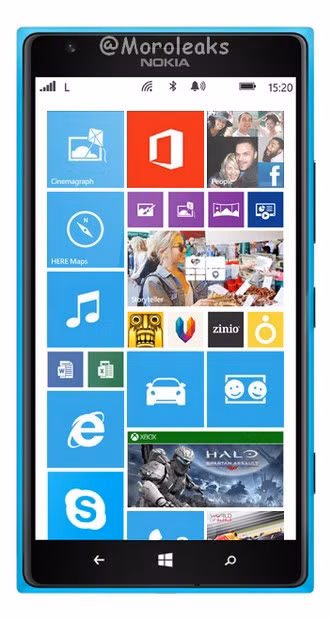 Nokia Lumia 1520 sẽ có màu xanh cyan. Hình ảnh hé lộ về chiếc Nokia Lumia 1520 màu xanh cyan “quyến rũ chết người” đang khiến nhiều người dùng háo hức. Ngay từ khi xuất hiện trên những chiếc Lumia chạy Windows Phone 7 thì cyan đã là gam màu “hot”, đem lại sự tinh tế và lịch lãm cho người sử dụng.