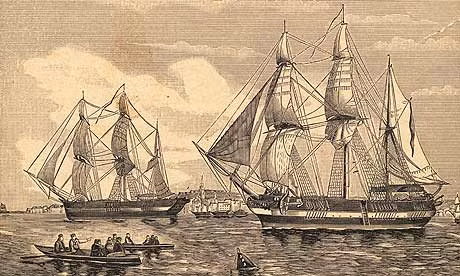 Năm 1845, Một đoàn thám hiểm Anh Quốc do Sir Franklin dẫn đầu đã đi vào vùng biển Bắc cực để vẽ lại hải đồ cho tuyến đường biển phía Bắc nối liền Bắc Đại Tây Dương và Bắc Thái Bình Dương. Chuyến hải trình đã trở thành thảm họa khi đi vào vùng nước lạnh cóng ở Bắc Cực. Hơn 100 người đàn ông ra khơi không bao giờ đi đến đích và bặt tin từ đó.
