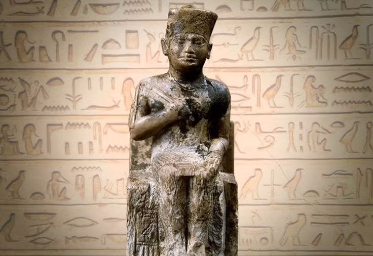 Theo các sử liệu cổ, Khufu có tên đầy đủ là Khnum-Khufwy, nghĩa là “Vị thần (Khnum) bảo vệ tôi”. Ông là con trai của Sneferu - vị vua đã sáng lập nên vương triều thứ 4 thuộc thời kỳ Cổ vương quốc - với Nữ hoàng Hetepheres I.