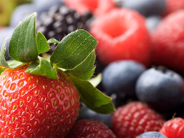 Các loại quả mọng. Các loại quả mọng chứa nhiều vitamin C và chất xơ và giàu chất chống oxy hóa nhưng ít calo. Chúng rất có sẵn và để được lâu, ví dụ bưởi, cam. .
