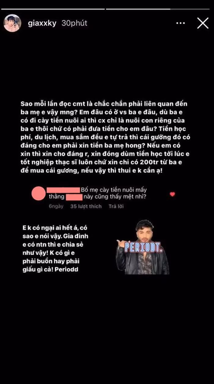 Rick kid Gia Ky noi ve ba, lan dau tiet lo 