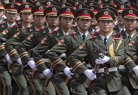 Lục quân Trung Quốc trong lễ duyệt binh.