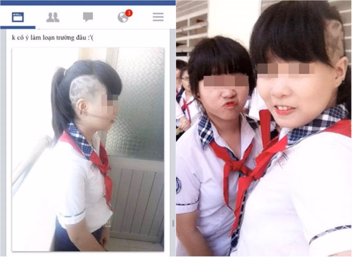 Tuần qua, cư dân mạng lan truyền hình ảnh về một nữ sinh 10x, học cấp hai và có mái tóc độc lạ, chẳng giống ai. Nữ sinh xuất hiện trong bức ảnh mặc đồng phục, đeo khăn quàng đỏ và bị khá nhiều người chỉ trích vì hình ảnh thiếu nghiêm túc đối với một học sinh còn ít tuổi. Được biết nữ sinh này tên Nguyễn Ng. và đang là học sinh tại một trường THCS ở Biên Hòa, Đồng Nai.