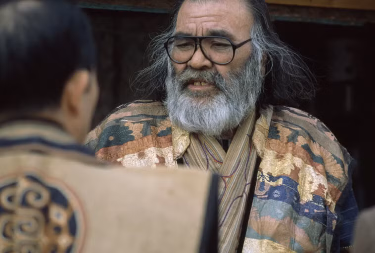 Chân dung một cụ ông tộc người Ainu. Ảnh: Hiroji Kubota/ Magnum Photos.