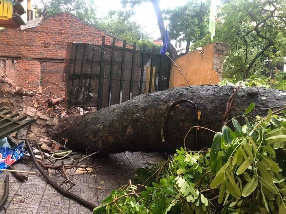 Ha Noi mua to: Bo Ho ngap sau, nhieu tuyen pho 