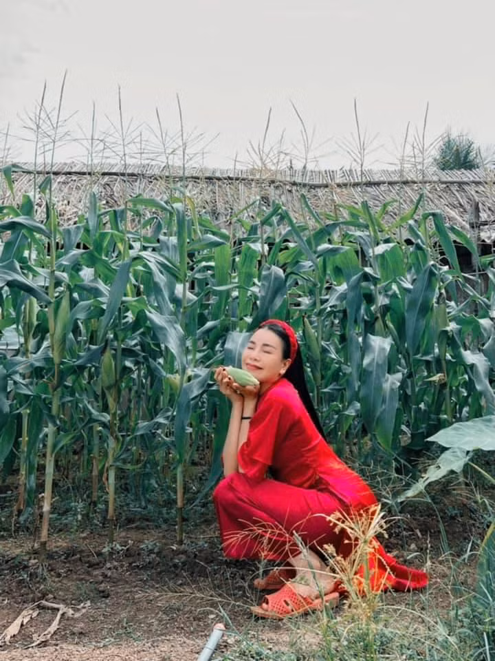 Tra Ngoc Hang tao dang kem sang du mac ao dai