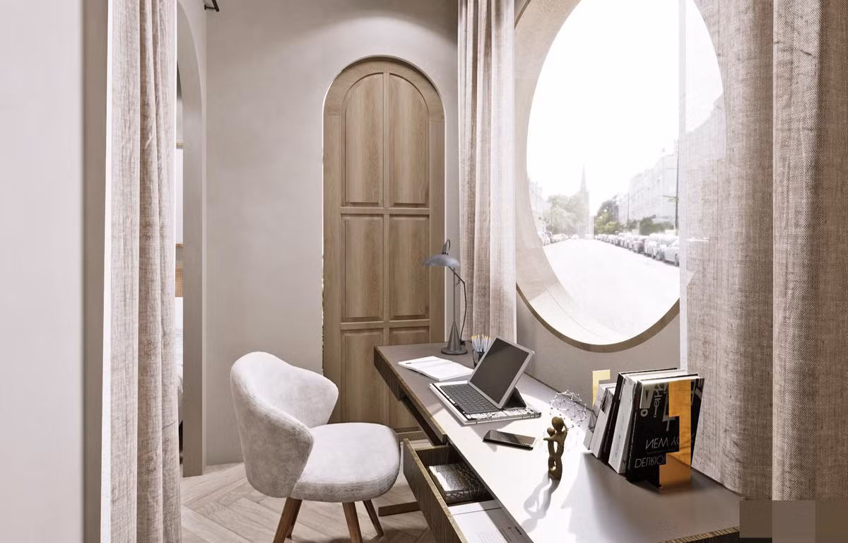 Ngôi nhà 24 năm nổi bật giữa phố sau cải tạo theo phong cách Wabi Sabi ảnh 9